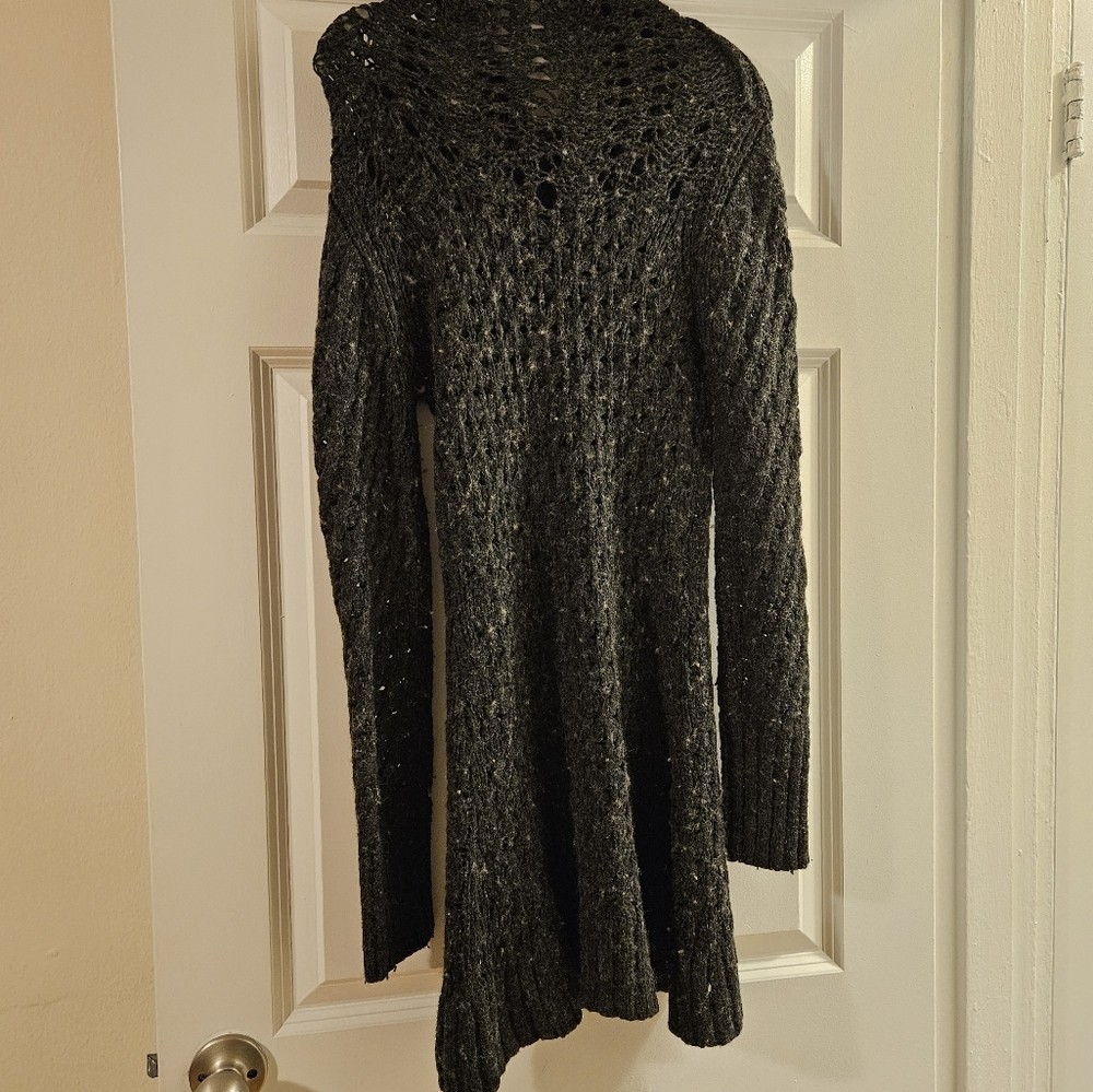 Dark Grey Anthropologie sweater dress - Picture 3 of 6